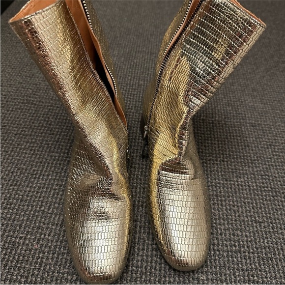 Freda Salvador Rare Gold Boots - Picture 4 of 5
